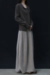 SWAYING 24 Autumn and Winter Cashmere Fake Two-piece Cardigan SW-SW24AW1T53-TH Carbon Gray SW-SW24AW1T52